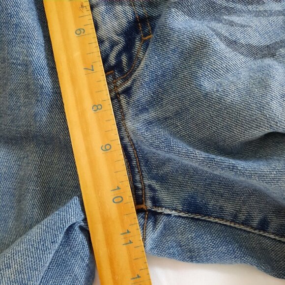 Vintage 90s Calvin Klein Jeans Womens 31 Blue Easy Fit Denim Stenciled - Picture 4 of 7